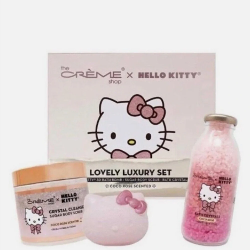 New Hello kitty limited edition lovely luxury bath spa kit